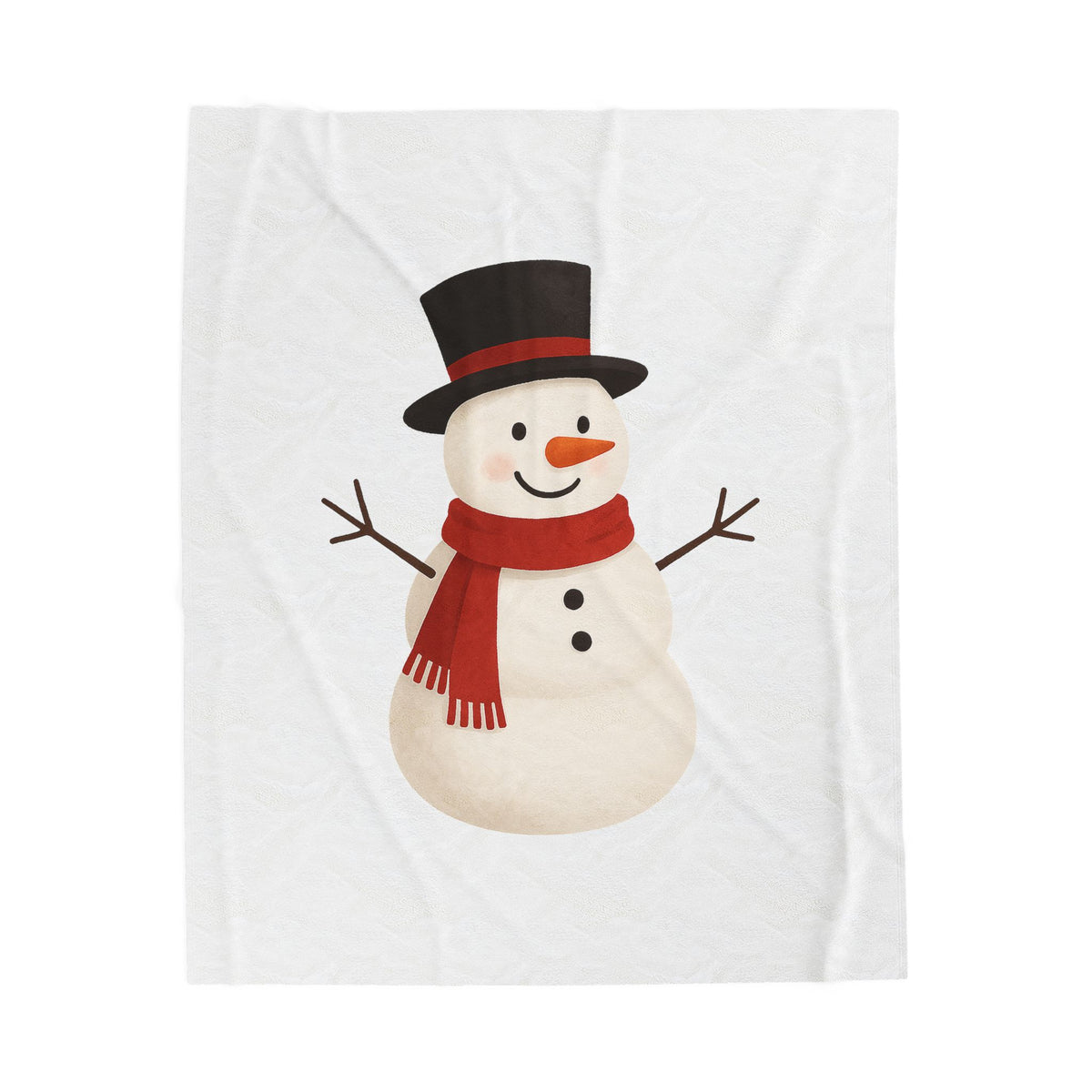 Snowman Christmas Velveteen Plush Blanket